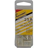Bussmann (VP/ATM-25-RP) Yellow 25 Amp Fast Acting ATM Mini Fuse, (Pack of 25)