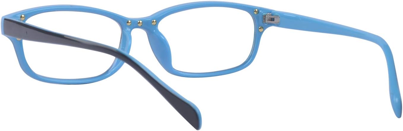 Outray Children Kids Teens Blue Light Filter Computer Glasses for Blocking Anti Eye Eyestrain Transparent Lens Blue Frame - Image 5
