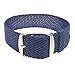 Wrist And Style Perlon Watch Strap (18mm, Dark Blue)
