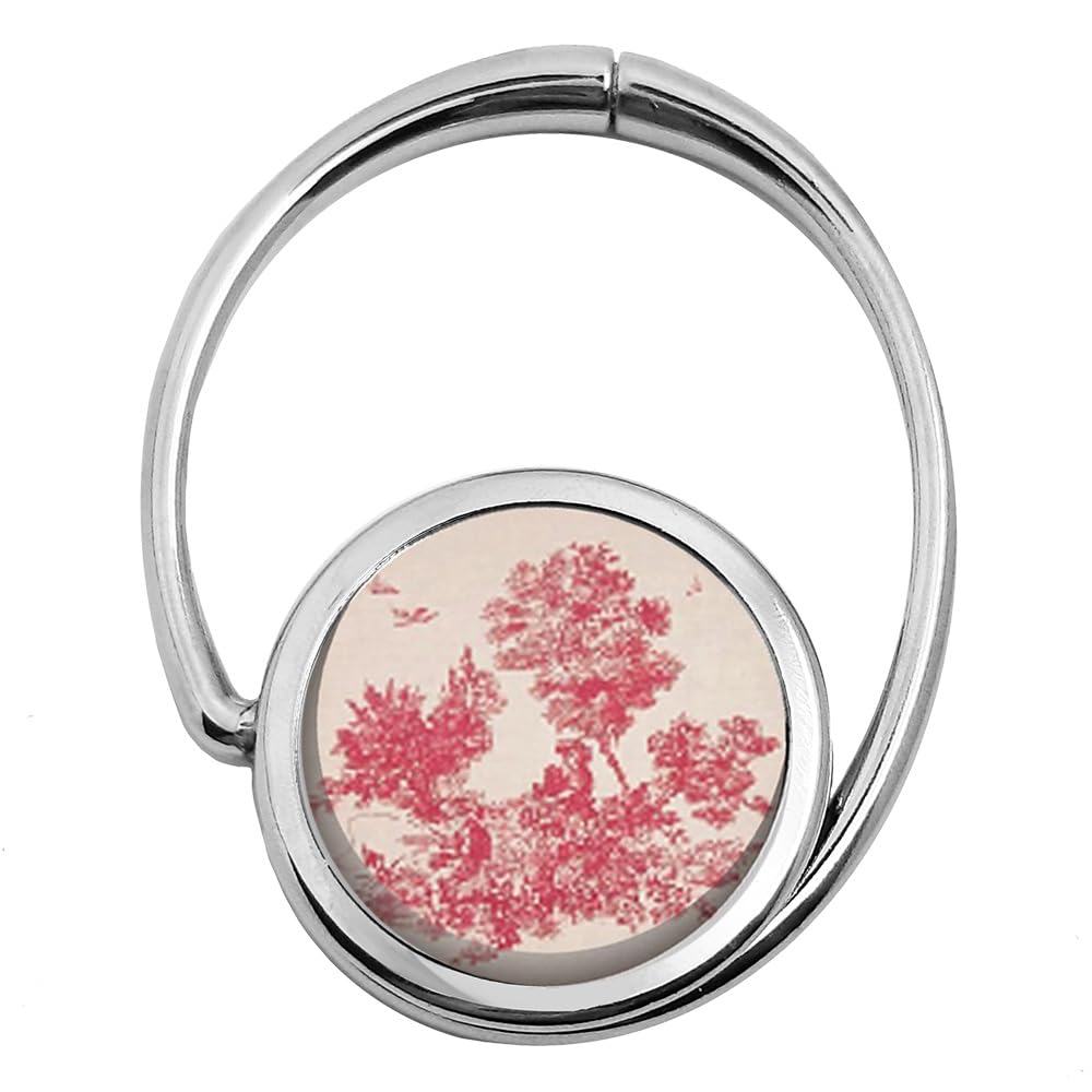 Miss Kha Bag Holder Patterned Design Toile de Jouy Pink