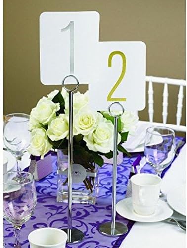 1-40 Silver Foil Table Numbers Wedding Banquet Anniversary Party Hortence B Hewitt 1-40