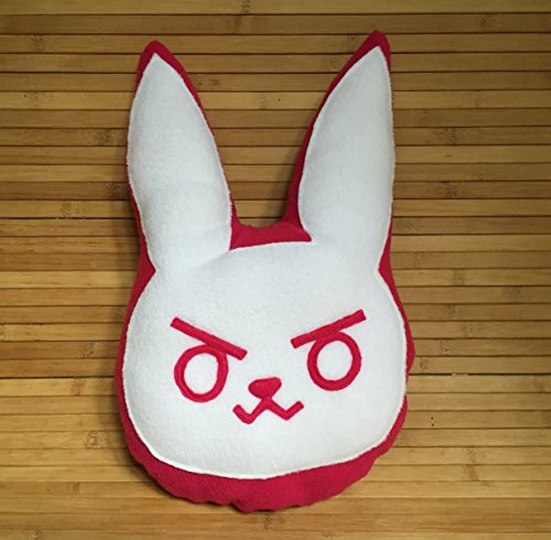 Handmade 14x10 Overwatch D Va Bunny Throw Pillow Game Dva