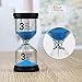 Lonnom Sand Timer Set 3 Pack Colorful Sandglass Hourglass Sand Clock 1 / 3 / 5 Minutes for Kids, Classroom, Kitchen, Games, Brushing Timer, Home Office Decoration Timers