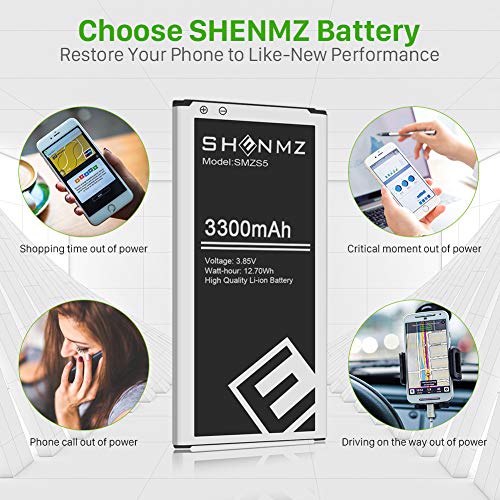 Galaxy S5 Battery,[Upgraded] 3300mAh Li-ion Replacement Battery for Galaxy S5 AT&T G900A,G900F,G900H,G900R4,I9600,SM-G900V,SM-G900P,SM-G900T,EB-BG900BBC [3 Years Warranty] - Thumbnail 4