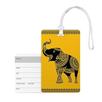 100yellow Multicolor Luggage Tag