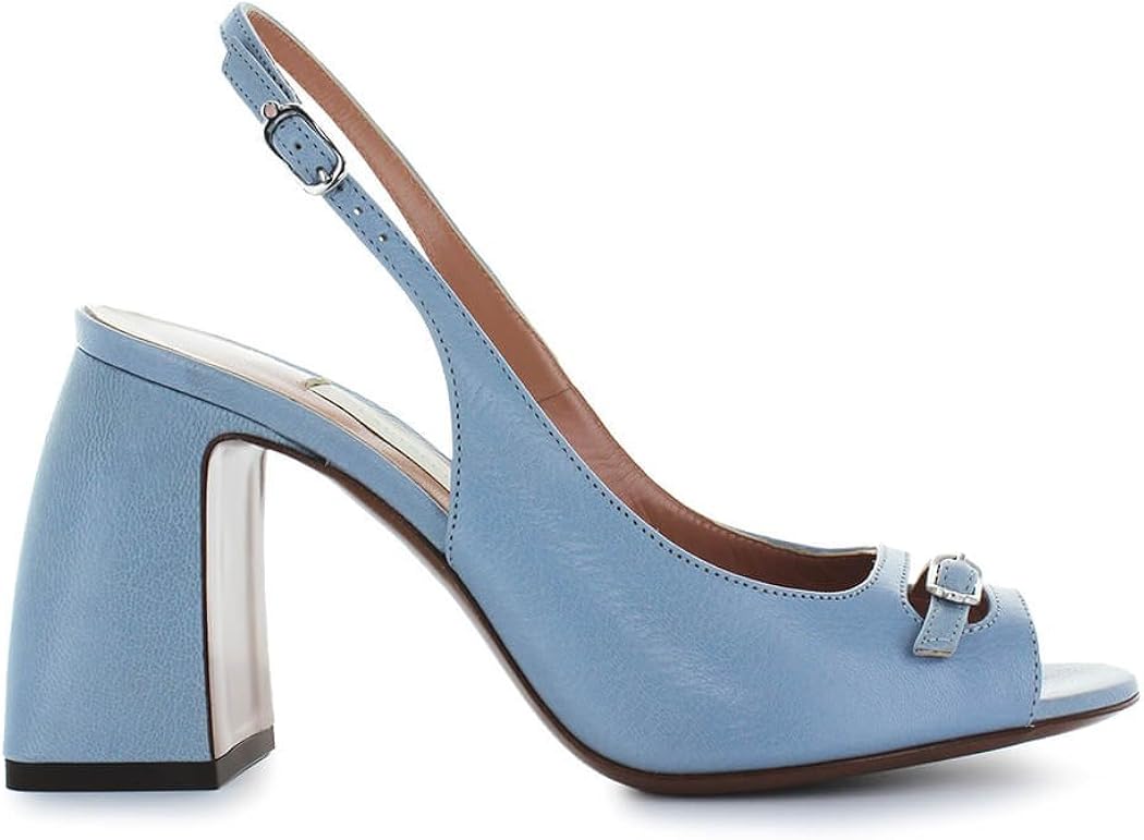 light blue slingback shoes