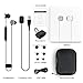 COWIN HE8D Active Noise Cancelling Bluetooth Earbuds, Wireless In-Ear Bluetooth Headphones with Hard Travel Case Built in Microphone Volume Control Enhanced Bass Ear buds- Sliver