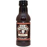 Big Poppa’s Granny’s BBQ Sauce – Award-Winning Sweet BBQ Sauce for Chicken, Pork and Beef – Thin Glaze-Style, Mild Heat, Crowd-Pleasing Flavor for Ribs, Pulled Pork and Family BBQs – 18 oz Bottle