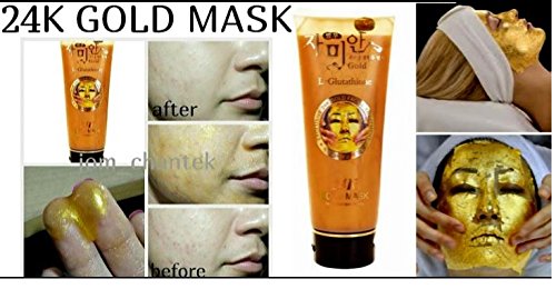 l glutathione gold mask BACC 24K GOLD L-Glutathione Facial Anti-Aging Treatment Mask Moisturizing  220ml: Buy Online at Best Price in UAE main image 0