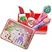 TownleyGirl The Grinch Kiss It Paint It Lip Gloss, Nail Polish and Nail Sticker Set with Makeup Case, 6 Pieces