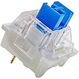Outemu (Gaote) Blue Switches 32 Pack, 3-Pin Clicky Tactile 50gf Dustproof Key Switches - Gateron and Cherry MX Equivalent - DIY Replaceable for Mechanical Keyboard