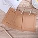 VORCOOL Kraft Paper Photo Frames 4x6in 30pcs Picture Frames Multi Wall Hanging Paper Photo Frames with 30 Clips 3 Ropes for DIY Display Party Decor