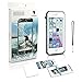FITFORT Waterproof iPhone 7 Plus Case Clear Underwater Full Body with Built-in Screen Protector Heavy Duty Shock Snow Dirtproof Ultra Slim Waterproof Case for iPhone 7 Plus(5.5”), Grey&Crystal