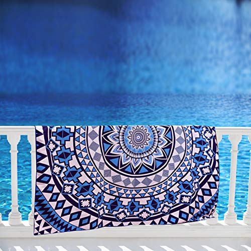 image for Elite Trend Microfiber Beach Towel for Travel:Oversized Super XL 63 x 