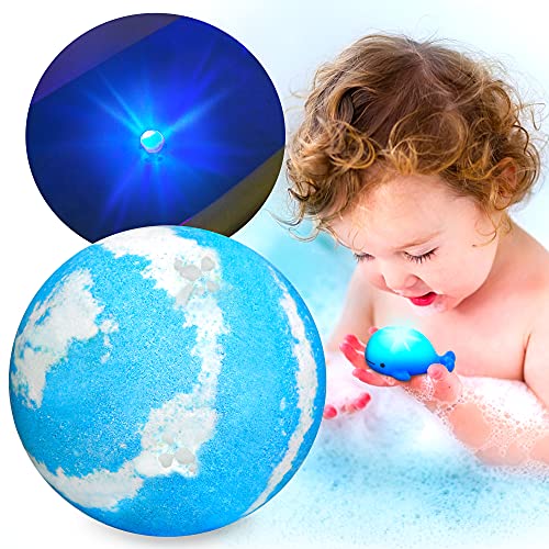 Light Up Kids Bath Bombs with Surprise Inside, Huge Bath Bombs for Kids