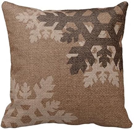 HamishOutletStore Snowflake 45*45CM Burlap Pillow Cases Cushion Covers