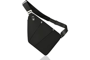 BROOKE KALLA Black Anti Theft Crossbody Travel Bags Mens Sling Bag Over the Shoulder Bags for Women Gifts for Travelers