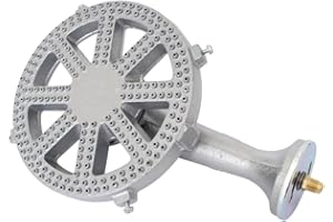 COOKAMP Cast Iron Propane Burner Head with Brass Fitting Orifice (SH16-DIY Burner)