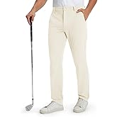 M MAELREG Golf Mens Stretch Pants with Pockets - 30"/32"/34" Quick Dry Lightweight Casual Comfy Work Mens Dress Pants