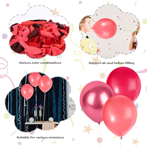 MCPINKY 110PCS Red Balloons Bulk, 12\