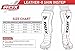 RDX Shin Guards for Kickboxing, Muay Thai, MMA Training and Fighting, Maya Hide Leather Instep Leg Protective Gear, Protector Pads for Martial Arts, Sparring, BJJ and Boxing