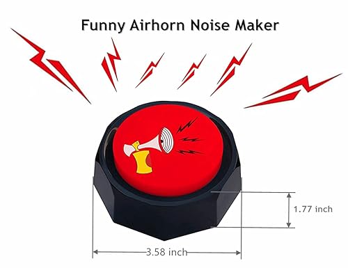 RIBOSY Air Horn Button DJ Horn Sound Effect Funny Gag Gifts