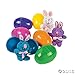 Bunny Filled Easter Eggs 4 Inch - 12 Pack