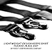 Gig Line Gear Tactical Shirt Stays - Keep Shirt Tucked All-Day - LE, Military & Professionals (Black)