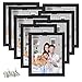8x10 Picture Frame, Classic Black 8 by 10 Photo Frame Set of 8 for Home Family Office Wall Decor, Wall or Tabletop Display