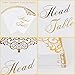 Aytai Gold Wedding Table Numbers 1-25 & Head Table Card, 4x6 Double Sided Gold Foil Calligraphy Design Table Numbers for Wedding Reception Wedding Table Decorations