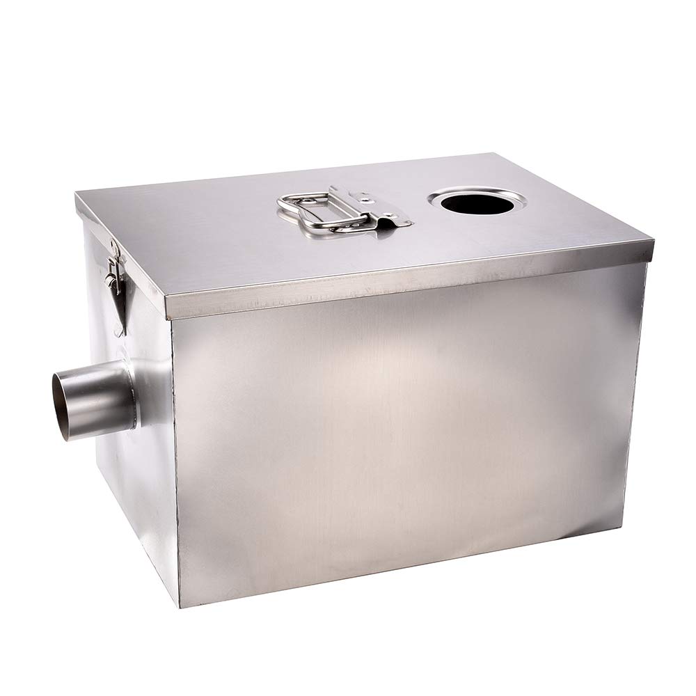 Commercial Grease Trap Interceptor Stainless Steel 8LB 5GPM Gallons Per