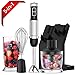 XProject HB-2042 800W 4-in-1 blender 6 Speed,Powerful Immersion Hand Smoothies Baby Food Yogurt Sauces Soups, Red