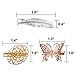 Jaciya 18 Pack Vintage Hair Clip Hairpins Hair Barrettes Butterfly Leaf Flower Shape Hair Clips Headwear, 18 Pieces