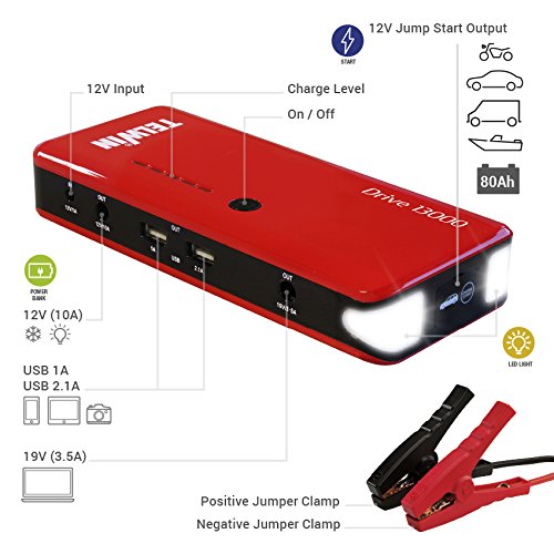 Telwin, 829566, Drive AA813000 3-in-112V-lithium-starthulpapparaat, noodstarter, powerbank en led-lamp - Afbeelding 8