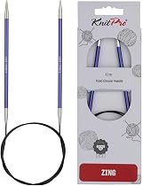 KnitPro Zing Fixed Circular Needles 40in 100cm Size 4.5mm