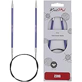 KnitPro Zing Fixed Circular Needles 32" (80cm) | US Size 7 (4.5mm)