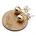 Jstyle Stainless Steel Mens Womens Ball Stud Earrings for Women Round 2-7mm 6 Pairs