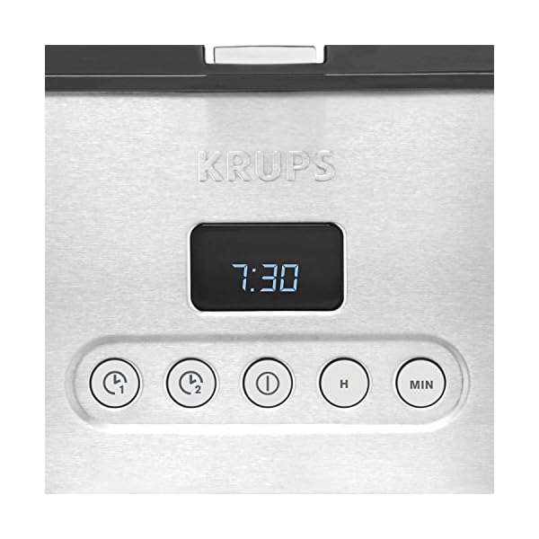Krups KM442D Premium Filter-Kaffeemaschine | 10-15 Tassen | 1,000 Watt |programmierbar | Warmhaltefunktion | edelstahl… – Bild 6