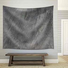 White Plastered Wall Background - Fabric Wall Tapestry Home Decor - 51x60 inches