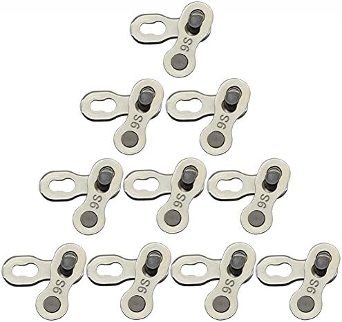 NineFn Bike Chain Link Silver Missing Chain Connectors Link for 6/7/8/9/10 Speed Chain Master Link as Outdoor Spares (9 Speed)