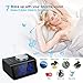 LATME-Alarm-Clock-Radio-for-Heavy-Sleepers W Dual Alarms,3.2'' Digital Display and Dimmer,7 Alarm Sounds,Snooze,2 USB Ports,Bedside FM Radio Clocks with Temp for Bedrooms/Kitchen/Office (Black-Blue)