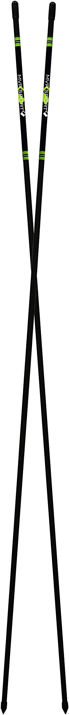 Morodz Golf Alignment Rods, Pack of 2 (Black)