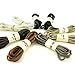 YFINE 39 Inch Round Waxed Dress Shoes Shoelaces Boots Shoe Laces Beige (2 Pair)