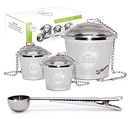 Chefast Tea Infuser for Loose Tea Set 1 Large and 2