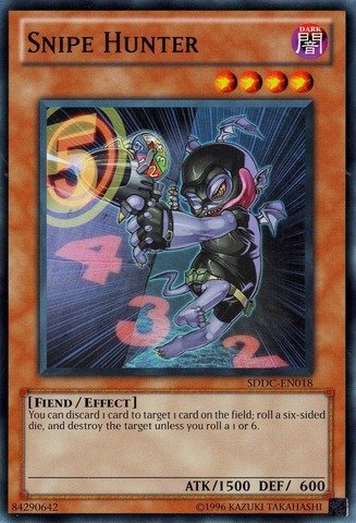 Yu-Gi-Oh! - Snipe Hunter (SDDC-EN018) - Structure Deck: Dragons Collide - Unlimited Edition - Common