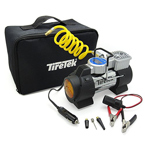 TireTek Power-Pro Portable Tire Inflator Pump - 12V Compressor 40LPM With Auto Cut Off