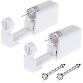 Lyuxzad Nose Piercing Gun - 2 Pack Self Nose Piercing Kit Unit Disposable Nose Piercing Gun with Nose Stud Piercing Kit Tool for Cartilage Tragus Helix Piercing Gun Piercing Jewelry (Silver)