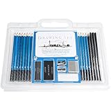 Wonyered 26PCS Pencil Art Set Professional Drawing and Sketching Charcoals Graphite Drawing Pencils Folding Plastic Packaging