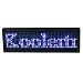Koolertron Programmable LED Digital Scrolling Message Name Tag Id Badge(12x48 Pixels) (Blue)
