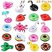 HLXY Inflatable Drink Holders 20 Packs Swim Drink Floats Coasters Summer Pool Beverage Boat Cup Holders for Pool Party Supplies